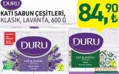 DURU KATI SABUN ÇEŞİTLERİ 600 G DURU KATI SABUN ÇEŞİTLERİ 600 G